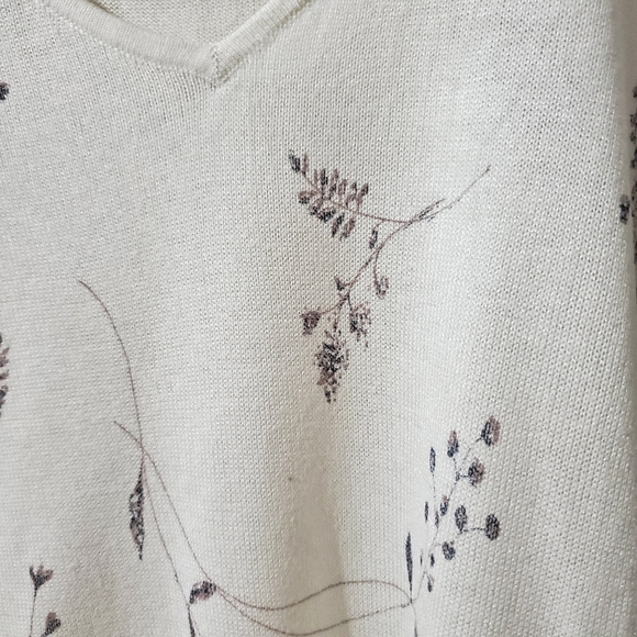 MYKINEL Short Sleeve Top V-Neck cream Size S - Picture 4 of 6